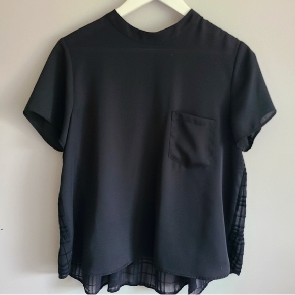 Zara Black Oversize Top - Picture 1 of 5